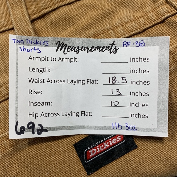 Dickies Canvas Relaxed Fit Carpenter Shorts Sz 38 - Picture 8 of 8